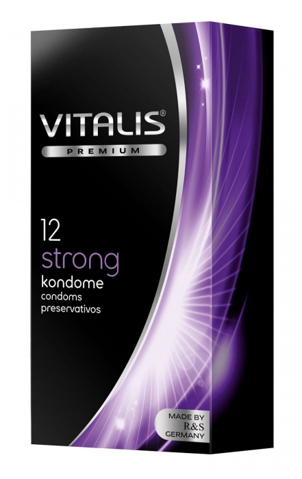 Презервативы с утолщённой стенкой VITALIS PREMIUM strong - 12 шт. - Vitalis - купить с доставкой в Балаково