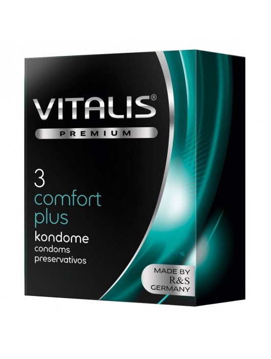 Контурные презервативы VITALIS PREMIUM comfort plus - 3 шт. - Vitalis - купить с доставкой в Балаково