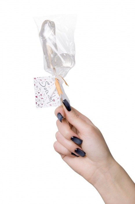 Прозрачный леденец в форме фаллоса со вкусом пина колады - Sosuчki - купить с доставкой в Балаково