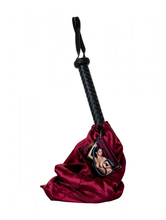 Длинный кожаный кнут с хлопушками на конце - ToyFa - купить с доставкой в Балаково