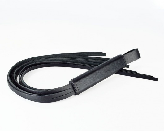 Черная кожаная плеть  Клео  - 60 см. - Sitabella - купить с доставкой в Балаково