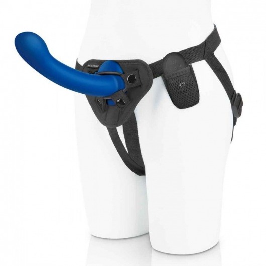 Синяя насадка Remote Control P-Spot G-Spot с черными трусиками - 20 см. - Pegasus - купить с доставкой в Балаково