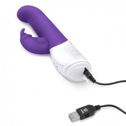 Фиолетовый вибромассажер для G-точки Come hither G-Spot Rabbit - 24,5 см. - Rabbit Essentials