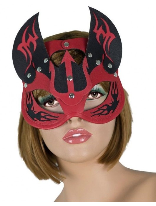 Маска дьяволицы с рожками - LOVETOY (А-Полимер) - купить с доставкой в Балаково