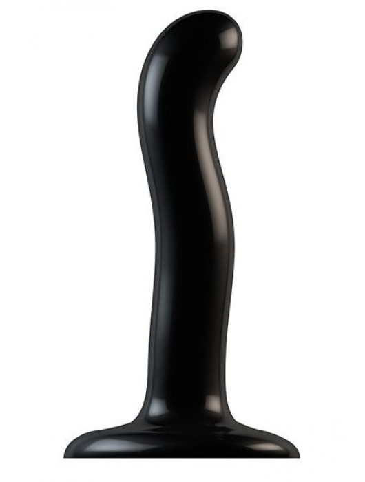 Черный фаллоимитатор-насадка Strap-On-Me P G spot Dildo size S - 16,4 см. - Strap-on-me - купить с доставкой в Балаково
