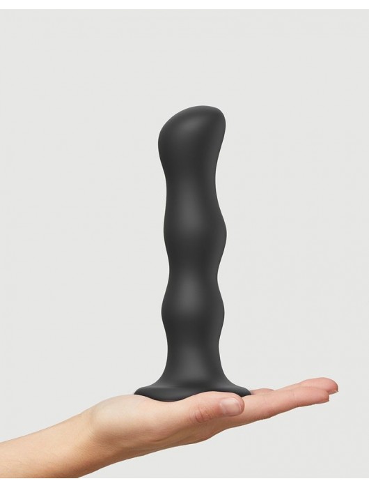 Черная насадка Strap-On-Me Dildo Geisha Balls size XL - Strap-on-me - купить с доставкой в Балаково