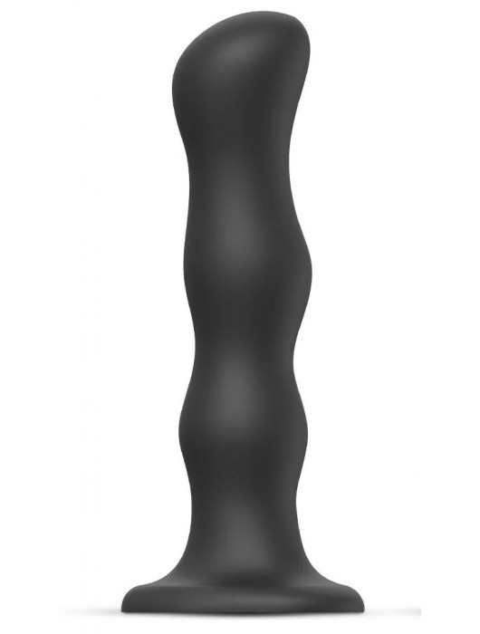 Черная насадка Strap-On-Me Dildo Geisha Balls size XL - Strap-on-me - купить с доставкой в Балаково