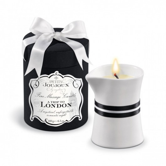 Массажное масло в виде большой свечи Petits Joujoux London с ароматом ревеня, амбры и чёрной смородины - MyStim - купить с доставкой в Балаково