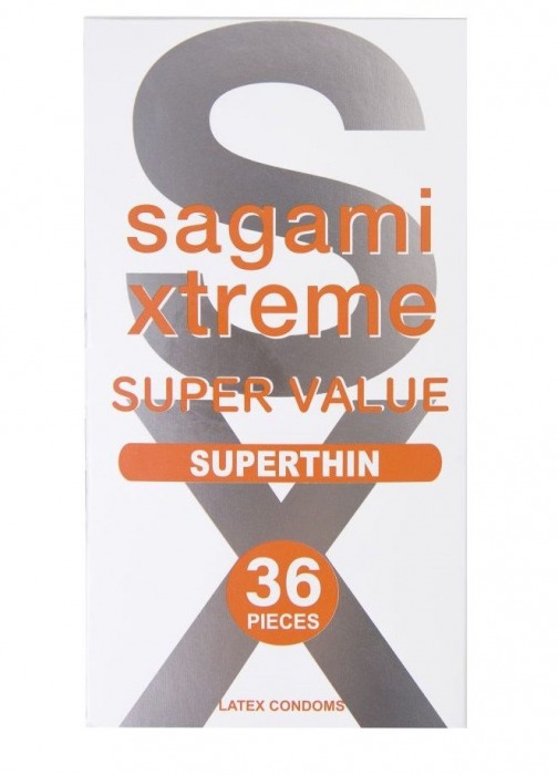 Ультратонкие презервативы Sagami Xtreme Superthin - 36 шт. - Sagami - купить с доставкой в Балаково