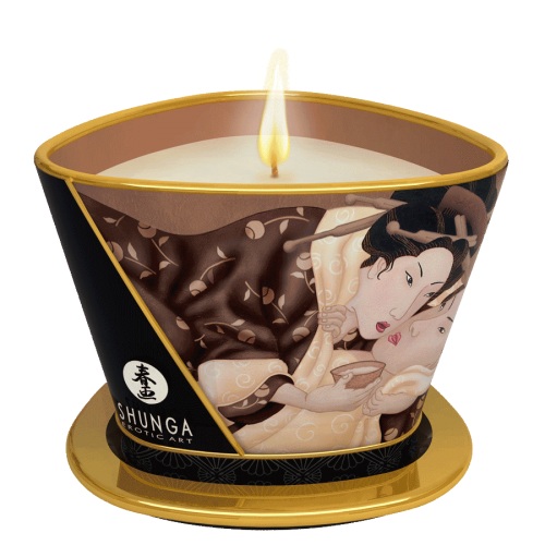 Массажная свеча Intoxicatin Chocolate с ароматом шоколада - 170 мл. - Shunga - купить с доставкой в Балаково