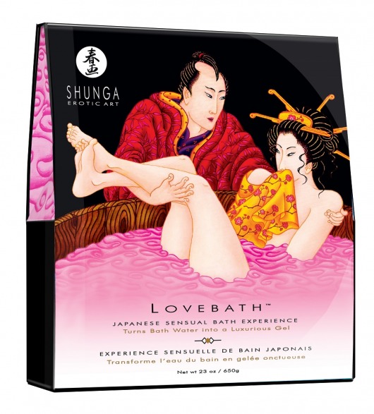 Соль для ванны Lovebath Dragon Fruit, превращающая воду в гель - 650 гр. - Shunga - купить с доставкой в Балаково