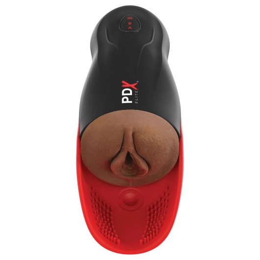 Коричневый мастурбатор-вагина с вибрацией Fuck-O-Matic 2 - Pipedream - в Балаково купить с доставкой