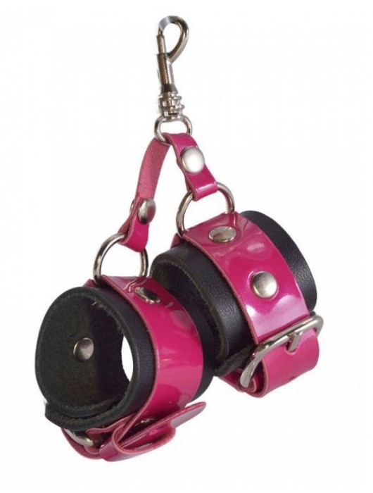 Розово-черный брелок  Наручники - Sitabella - купить с доставкой в Балаково