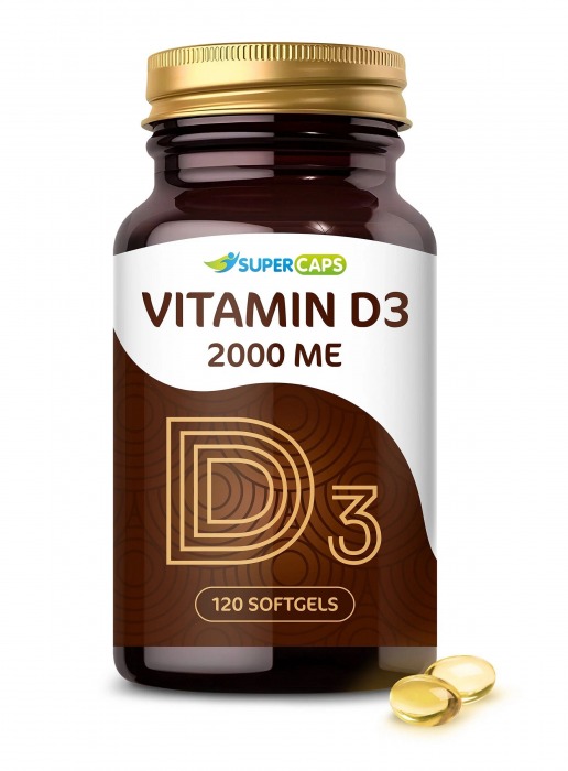 Пищевая добавка SuperCaps VITAMIN D3 2000 ME - 120 капсул - SuperCaps - купить с доставкой в Балаково