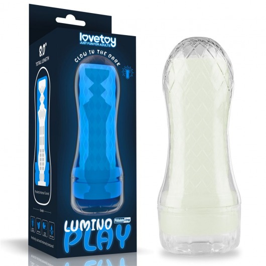 Светящийся в темноте мастурбатор Lumino Play Masturbator Pocketed - Lovetoy - в Балаково купить с доставкой