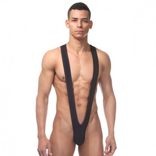 Черное мужское боди на широких лямках - La Blinque купить с доставкой