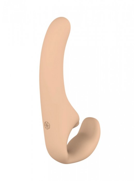 Бежевый безремневой страпон Temptation - Lola Games - купить с доставкой в Балаково