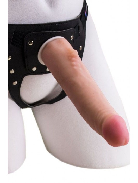 Реалистичный страпон Harness из трусиков и насадки-фаллоса - 18,5 см. - LOVETOY (А-Полимер) - купить с доставкой в Балаково
