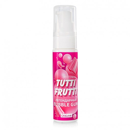 Интимный гель на водной основе Tutti-Frutti Bubble Gum - 30 гр. - Биоритм - купить с доставкой в Балаково