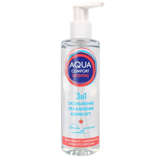 Гель-лубрикант на водной основе Aqua Comfort Aroma с ароматом персика - 195 гр. - Биоритм - купить с доставкой в Балаково