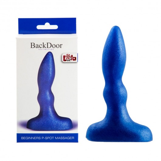 Синий анальный стимулятор Beginners p-spot massager - 11 см. - Lola Games - в Балаково купить с доставкой