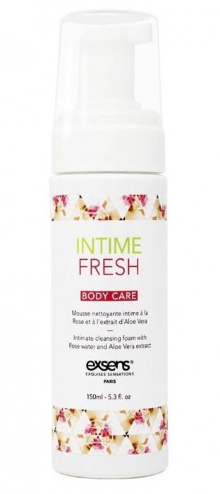 Органическая интимная очищающая пенка Intime Fresh - 150 мл. - Exsens - купить с доставкой в Балаково