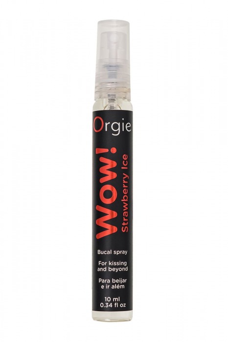 Оральный спрей ORGIE Wow! Strawberry Ice Blowjob Spray с охлаждающим и возбуждающим эффектом - 10 мл. - ORGIE - купить с доставкой в Балаково