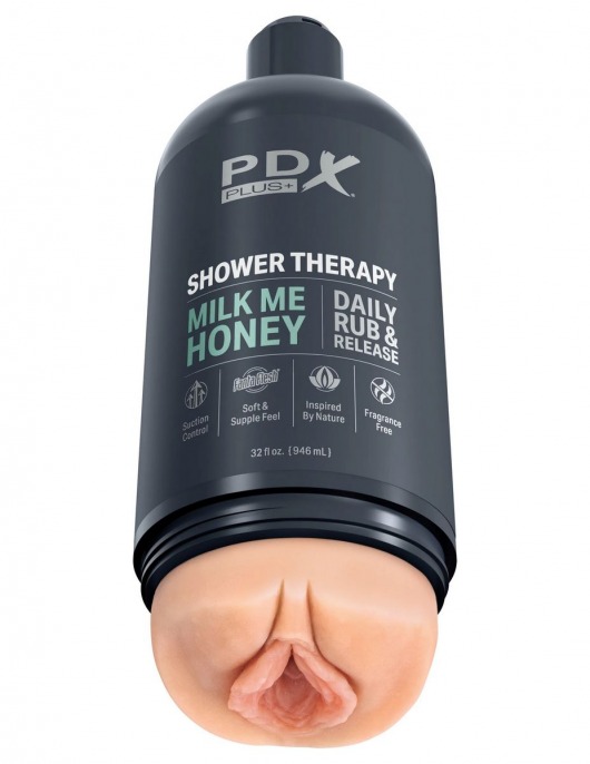 Телесный мастурбатор-вагина Shower Therapy Milk Me Honey - Pipedream - в Балаково купить с доставкой