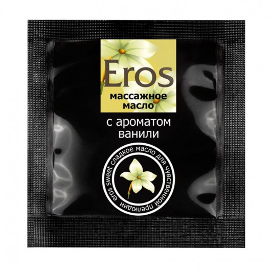Саше массажного масла Eros sweet c ароматом ванили - 4 гр. - Биоритм - купить с доставкой в Балаково