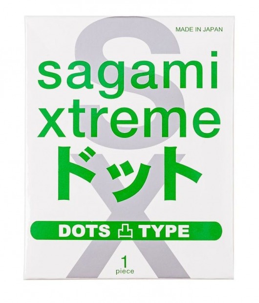 Презерватив Sagami Xtreme Type-E с точками - 1 шт. - Sagami - купить с доставкой в Балаково