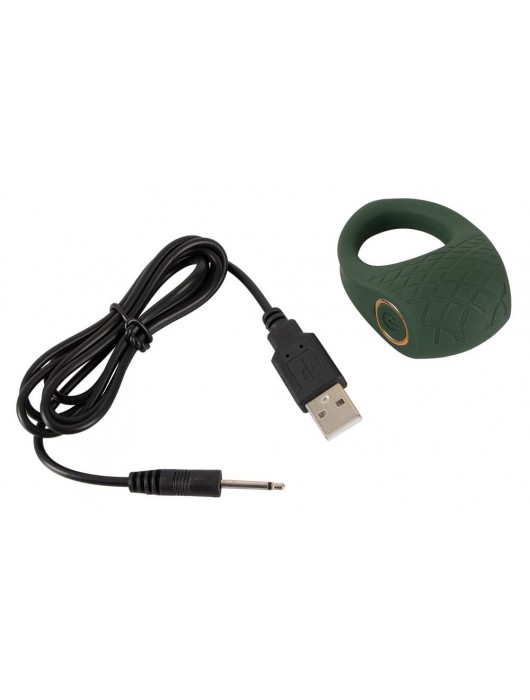 Зеленое эрекционное виброкольцо Luxurious Vibro Cock Ring - Orion - в Балаково купить с доставкой