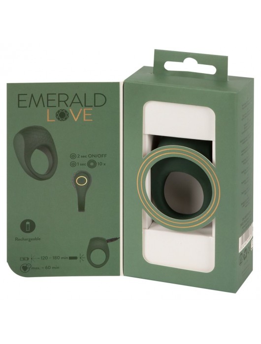 Зеленое эрекционное виброкольцо Luxurious Vibro Cock Ring - Orion - в Балаково купить с доставкой