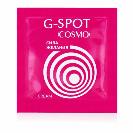 Стимулирующий интимный крем для женщин Cosmo G-spot - 2 гр. - Биоритм - купить с доставкой в Балаково