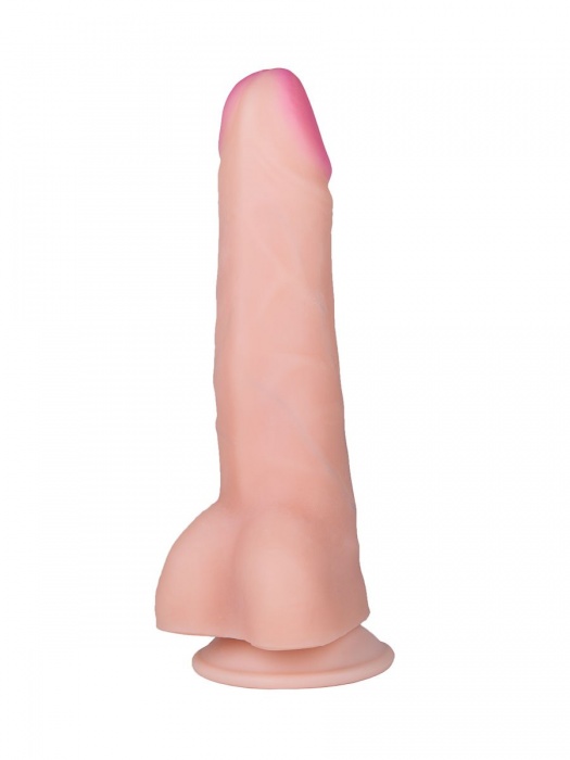 Фаллоимитатор на присоске ART-Style №17 с выраженным рельефом - 19 см. - Art-Style