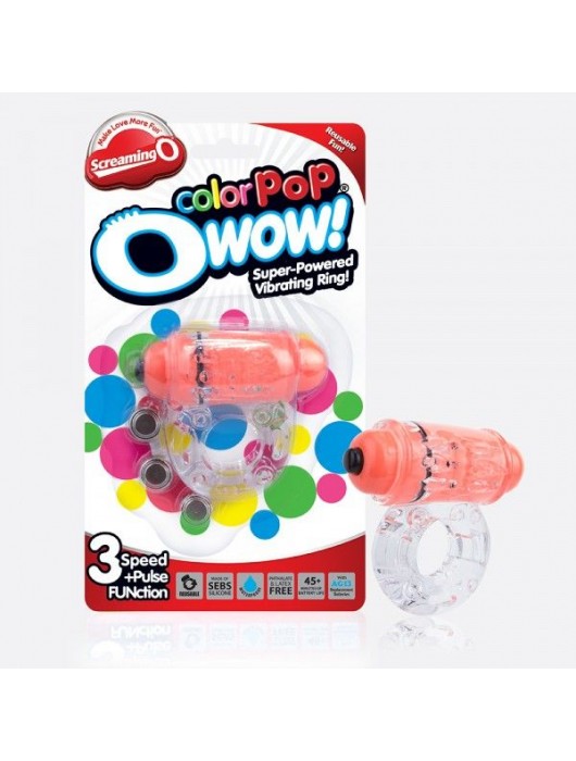 Неоновое оранжевое кольцо на пенис O wow! - Screaming O - в Балаково купить с доставкой