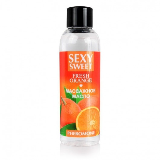 Массажное масло Sexy Sweet Fresh Orange с ароматом апельсина и феромонами - 75 мл. - Биоритм - купить с доставкой в Балаково