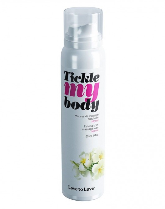 Массажная хрустящая пенка Tickle My Body Monoi с ароматом моной - 150 мл. - Love to Love - купить с доставкой в Балаково