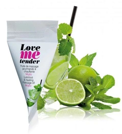 Съедобное согревающее массажное масло Love Me Tender Mojito с ароматом мохито - 10 мл. - Love to Love - купить с доставкой в Балаково