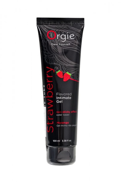 Интимный гель на водной основе Lube Tube Strawberry с клубничным вкусом - 100 мл. - ORGIE - купить с доставкой в Балаково