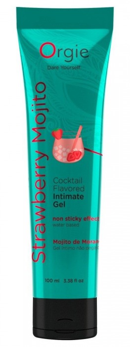 Съедобный интимный гель Orgie Lube Tube Cocktail Strawberry Mojito - 100 мл. - ORGIE - купить с доставкой в Балаково