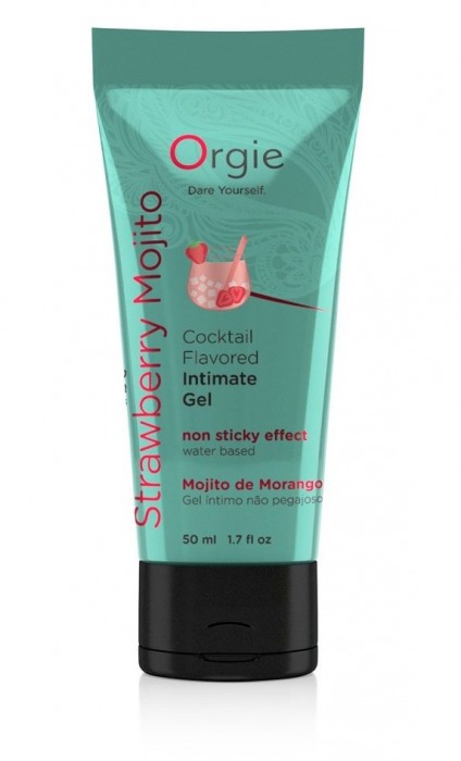 Съедобный интимный гель Orgie Lube Tube Cocktail Strawberry Mojito - 50 мл. - ORGIE - купить с доставкой в Балаково