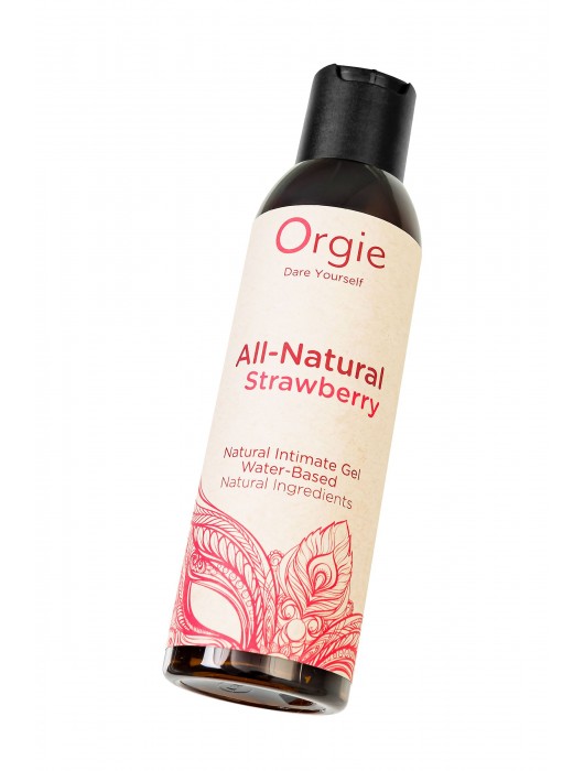 Интимный гель на водной основе All-Natural Strawberry с ароматом клубники - 150 мл. - ORGIE - купить с доставкой в Балаково