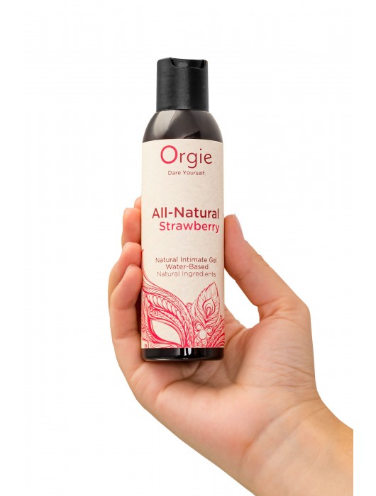 Интимный гель на водной основе All-Natural Strawberry с ароматом клубники - 150 мл. - ORGIE - купить с доставкой в Балаково