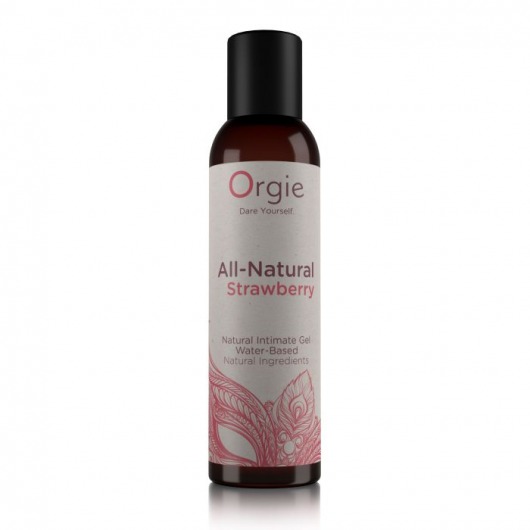 Интимный гель на водной основе All-Natural Strawberry с ароматом клубники - 150 мл. - ORGIE - купить с доставкой в Балаково