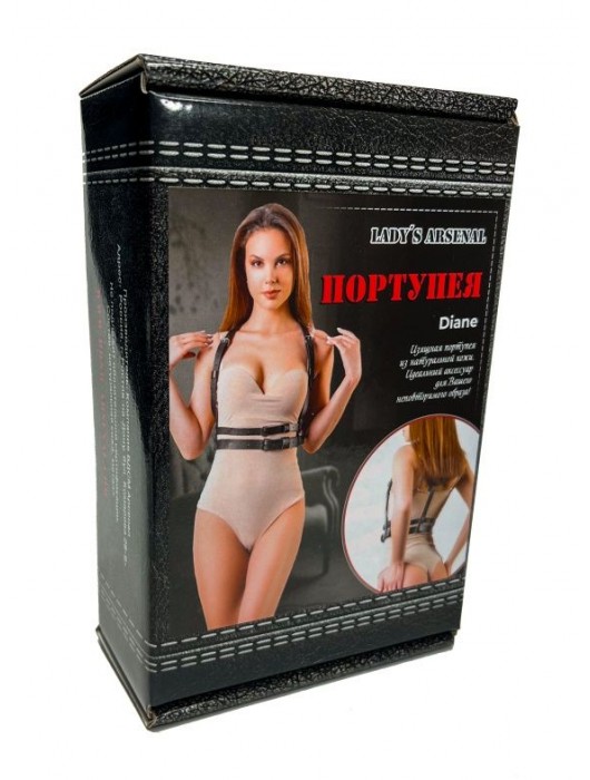 Изящная портупея из натуральной кожи Diane - БДСМ Арсенал - купить с доставкой в Балаково
