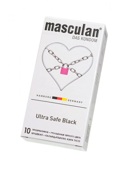 Ультрапрочные презервативы Masculan Ultra Safe Black - 10 шт. - Masculan - купить с доставкой в Балаково