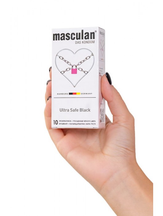 Ультрапрочные презервативы Masculan Ultra Safe Black - 10 шт. - Masculan - купить с доставкой в Балаково