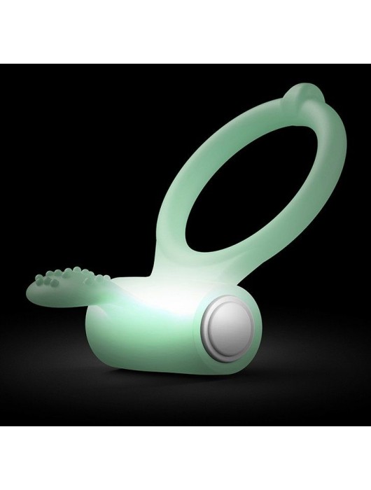 Светящееся в темноте эрекционное виброкольцо Power Clit - Dorcel - в Балаково купить с доставкой