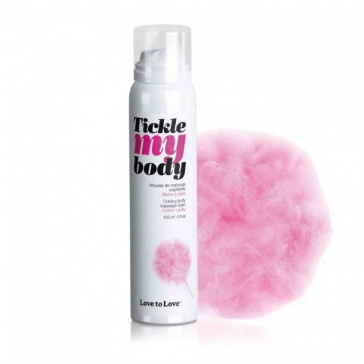 Массажная хрустящая пенка Tickle My Body Cotton Candy с ароматом сладкой ваты - 150 мл. - Love to Love - купить с доставкой в Балаково
