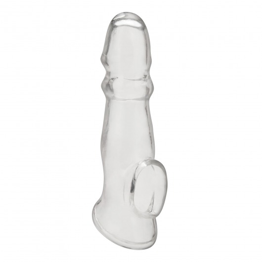 Прозрачная насадка для пениса Girthy Penis Enhancing Sleeve Extension - 17,1 см. - BlueLine - в Балаково купить с доставкой